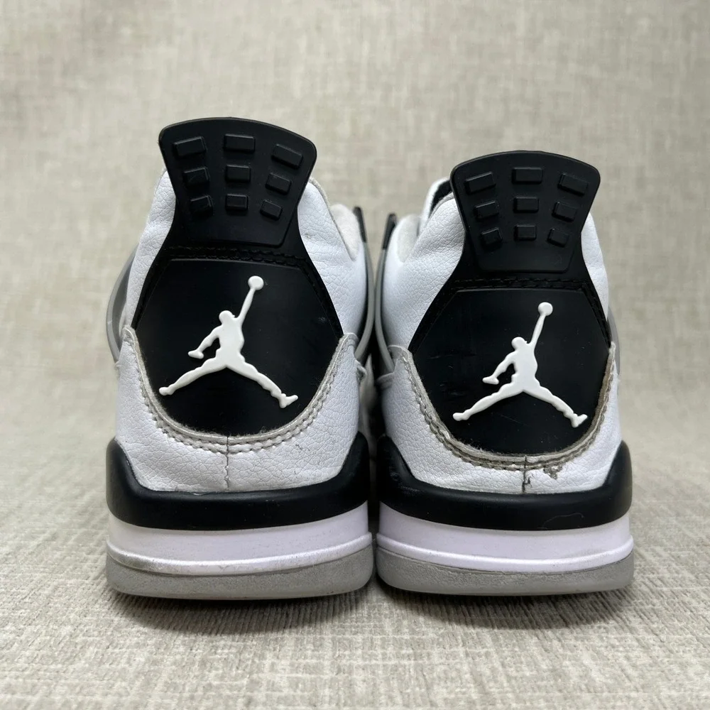 Nike Air Jordan 4 Retro Military Black DH6927-111 Men US 8 White Gray Sneaker